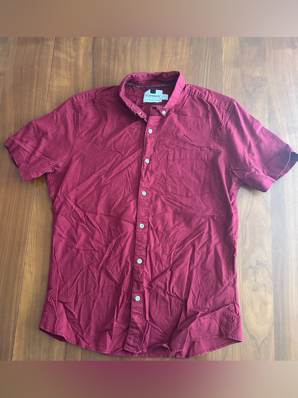 Topman button up tee